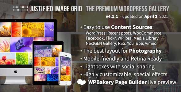 Justified Image Grid – Premium Wordpress Gallery