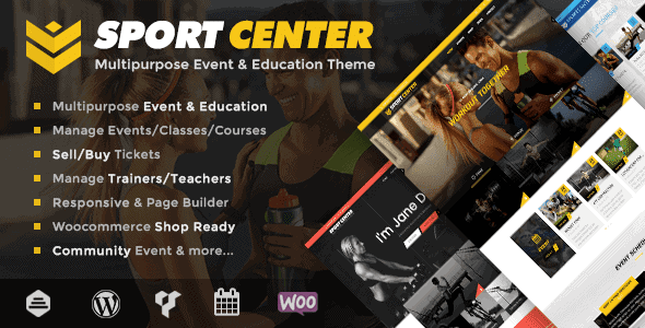 Sport Center – Multipurpose Events & Education Wordpress Theme