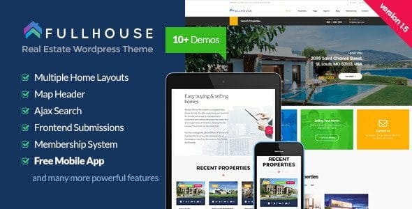 Fullhouse - Real Estate Responsive Wordpress Theme