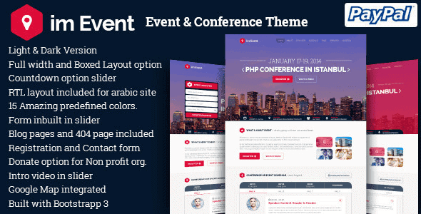 Im Event – Event & Conference Wordpress Theme