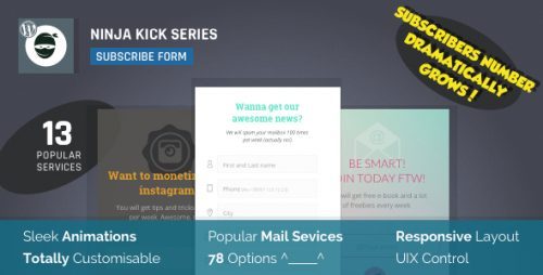 Ninja Kick: Subscription Wordpress Plugin