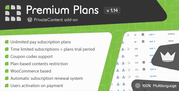 Privatecontent – Premium Plans Add-On