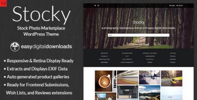 Stocky A Stock Photography Marketplace Theme