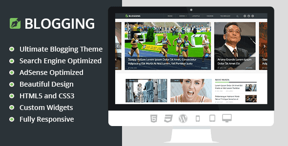 Blogging – Beautiful & Responsive Blogging Wordpress Theme