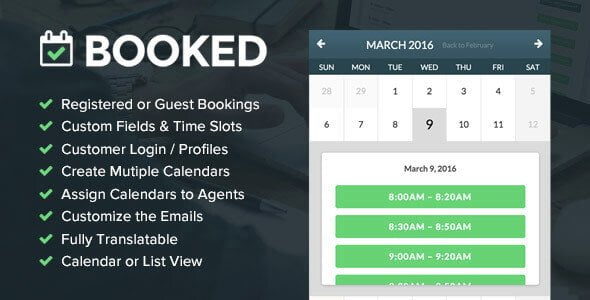 Booked – Appointment Booking For Wordpress