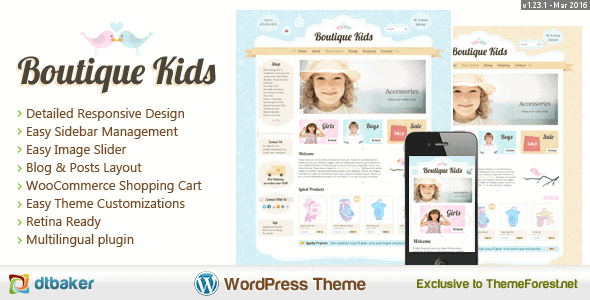 Boutique Kids Creative – Wordpress Woocommerce
