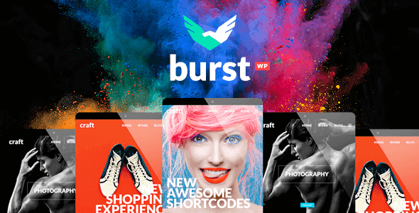 Burst – A Bold And Vibrant WordPress Theme