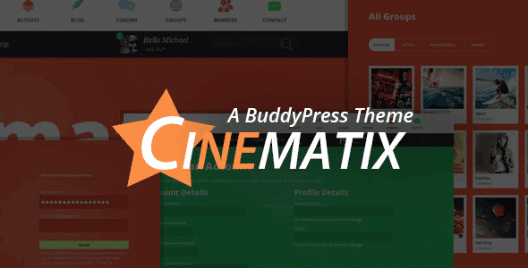 Cinematix – Buddypress Theme
