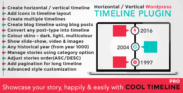 Cool Timeline Pro – Wordpress Timeline Plugin