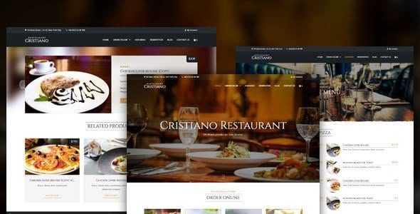 Cristiano Restaurant - Cafe & Restaurant Wordpress Woocommerce Theme