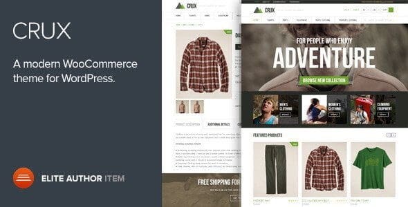 Crux – A Modern And Lightweight Woocommerce Theme