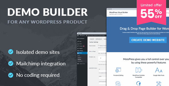 Demo Builder For Any Wordpress Product