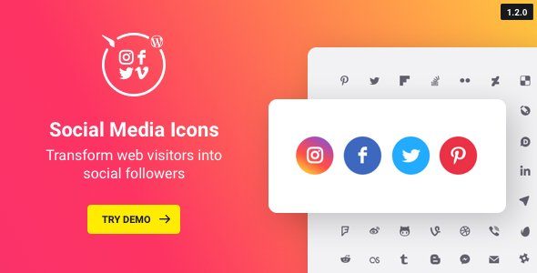 Wordpress Social Media Icons – Social Icons Plugin