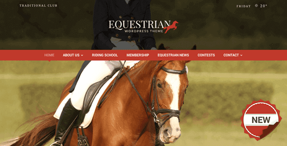 Equestrian – Horses & Stables Wordpress Theme