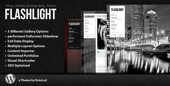 Flashlight – Fullscreen Background Portfolio Theme