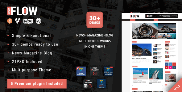Flow News – Magazine And Blog Wordpress Theme