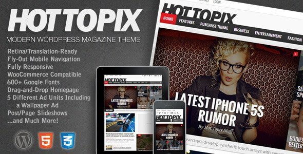 Hot Topix – Modern Wordpress Magazine Theme