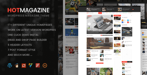 Hotmagazine – News & Magazine Wordpress Theme