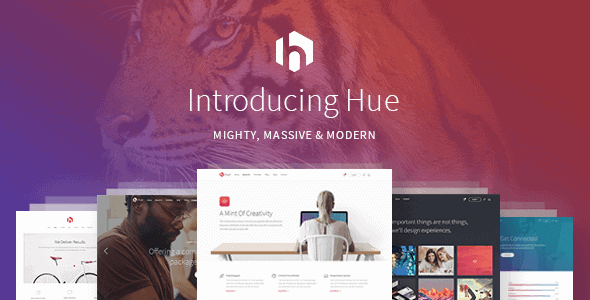 Hue – A Mighty Massive & Modern All-Encompassing Multipurpose Theme