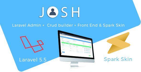 Josh – Laravel Admin Template + Front End + Crud