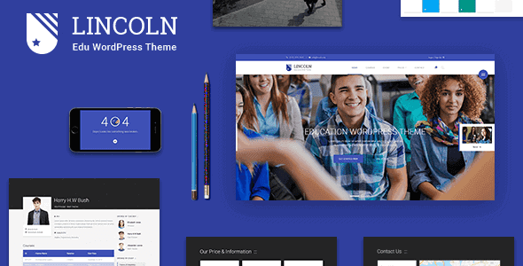 Lincoln – Education Material Design Wordpress Theme