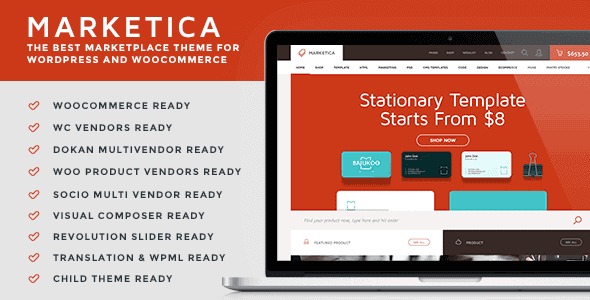 Marketica – Marketplace Wordpress Theme
