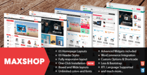 Maxshop – Responsive Wordpress Woocommerce Theme