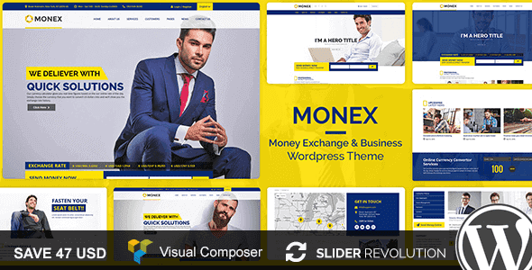 Monex .0 – Money Exchange & Finance Business Wordpress Theme
