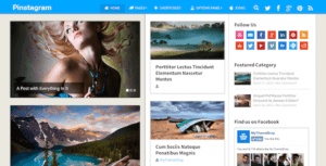 Pinstagram – Pinterest Inspired Wordpress Theme