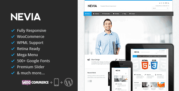 Nevia – Responsive Multi-Purpose Wordpress Theme