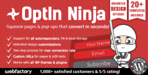 Optin Ninja – Ultimate Squeeze Page Generator
