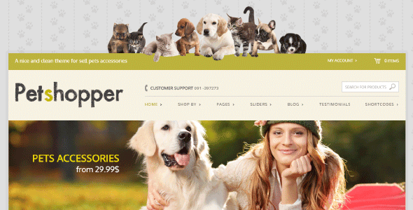 Yith Petshopper – Ecommerce Theme For Pets Products