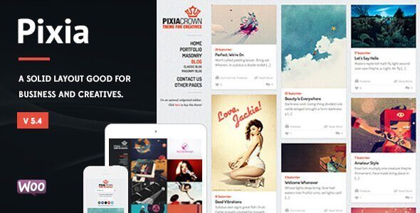 Pixia – Showcase Wordpress Theme