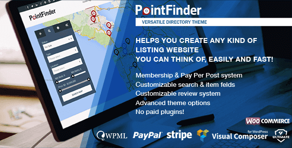 Point Finder – Directory Wordpress Theme