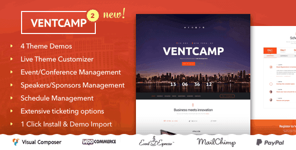Ventcamp - Event And Conference Theme