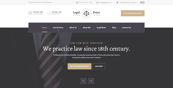 Legalpress – Wordpress Theme For Attorneys