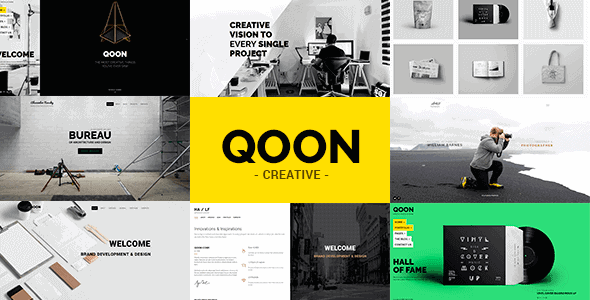Qoon – Creative Portfolio & Agency Wordpress Theme