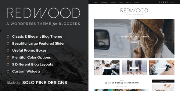 Redwood – A Responsive WordPress Blog Theme