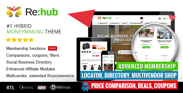 Rehub – Directory Shop Coupon Affiliate Theme
