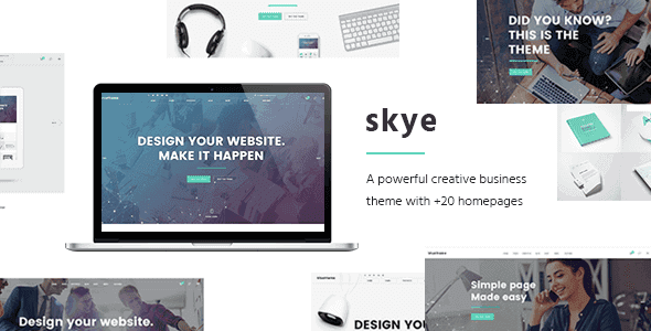 Skye – A Contemporary Theme For Creative Business
