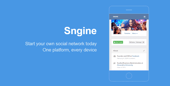 Sngine – The Ultimate Social Network Platform