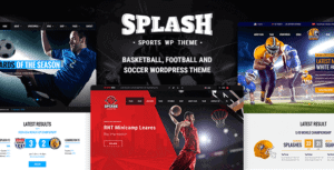Splash – Basketball Football Soccer Sports Wordpress Theme