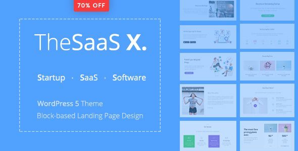 Thesaas X – Responsive Saas, Software & Webapp Wordpress Theme