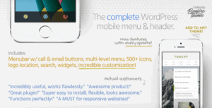 Touchy – Wordpress Mobile Menu Plugin