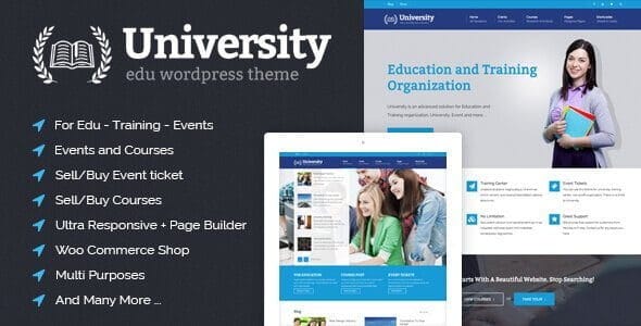 University – Education Event And Course Theme