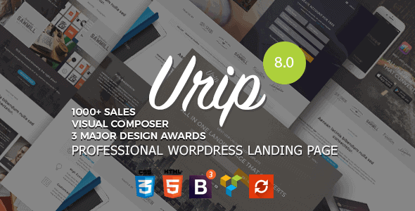 Urip – Professional Wordpress Landing Page