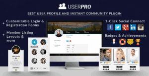 Userpro – User Profiles With Social Login
