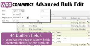 Woocommerce Advanced Bulk Edit