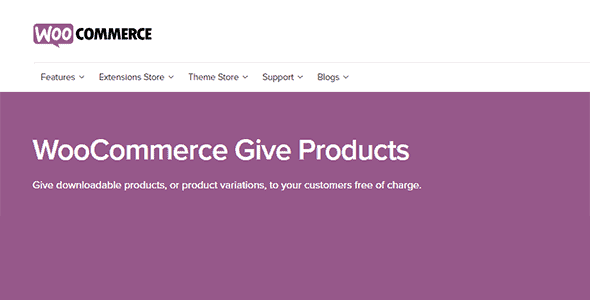 Woocommerce Give Products