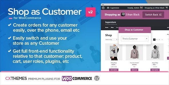 Shop As Customer For Woocommerce